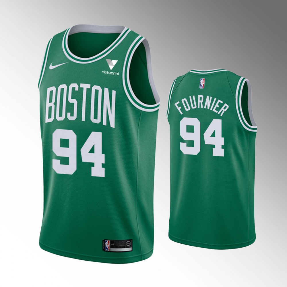 Men's Boston Celtics Evan Fournier #94 Green FOURNIER Icon Edition Jersey 2401UFAB